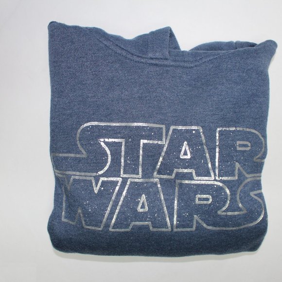 Star Wars Blue Small Long Sleeve Hoodie with Front Pocket - Picture 11 of 11